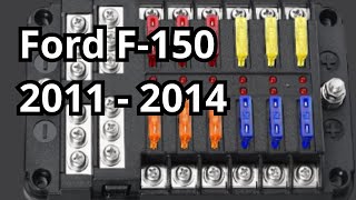 Fuses and Relays: Ford F-150 2011 - 2014. Location, Amp Rating, Description, Diagram. @FuseFans.