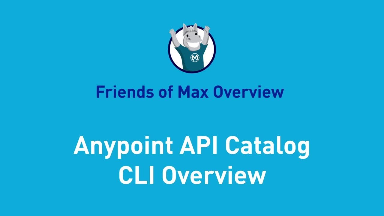 Anypoint API Catalog CLI Overview