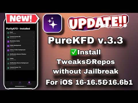 New PureKFD v3.3 released (install Tweaks without Jailbreak) for A12+ support iOS 16.2 - 16.5&16.6b1