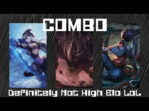 Definitely Not High Elo LoL - Ashe + Malphite + Yasuo Ult Combo