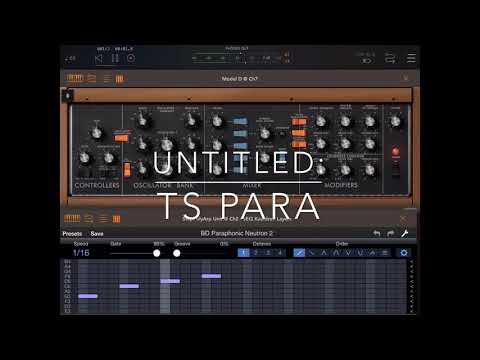 EWI/iPad synth jam with Moog Model D, Kauldron, AUM, StepPolyArpUnit, Patterning 2