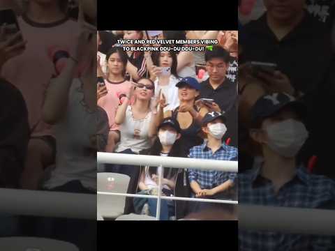 TWICE AND REDVELVET VIBING TO DDU-DU DDU-DU!! 💥🔫 #twice #redvelvet #blackpink