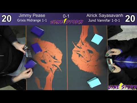 Jimmy Pease (Grixis Midrange) vs Alrick Sayasavanh (Jund Vannifar) - Friday Night Standard 3/8/19