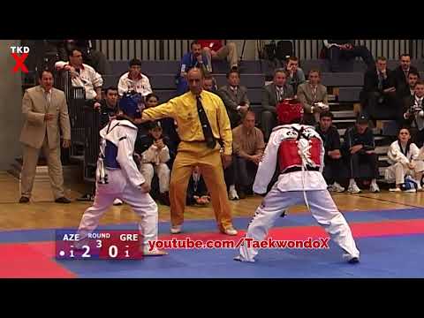 Taekwondo Euros 2006 Male Fin Weight Semi Final - Zahid Mammadov (AZE) v Ilias Michailidis (GRE)