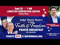 Don T Miss Judge Wayne Mack 8th Annual Faith And Freedom Prayer Breakfast