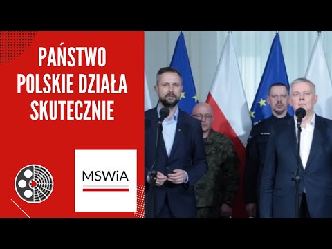 [MSWiA]: PAŃSTWO POLSKIE DZIAŁA SKUTECZNIE