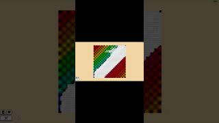 Chequered Rainbow Pattern (Book 3) | Coloring Pixels #shorts #games #relaxing