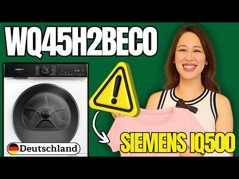 Siemens WQ45H2BECO iq500 TEST  ( (WARNUNG!) ) Siemens wq45h2beco iq500 trockner 9 kg a+++