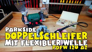 Doppelschleifer mit flexibler Welle PDFW 120 A2 von Lidl - PARKSIDE®