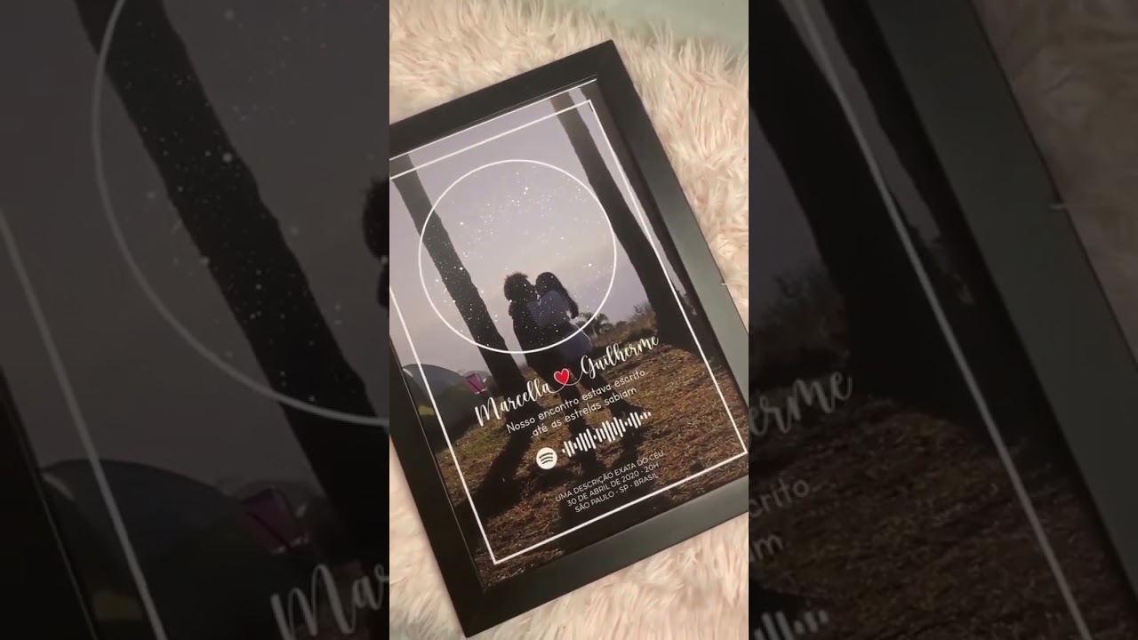 Quadro mapa estelar ✨ Esse quadro retrata  como estava o céu no dia que você conheceu seu amor