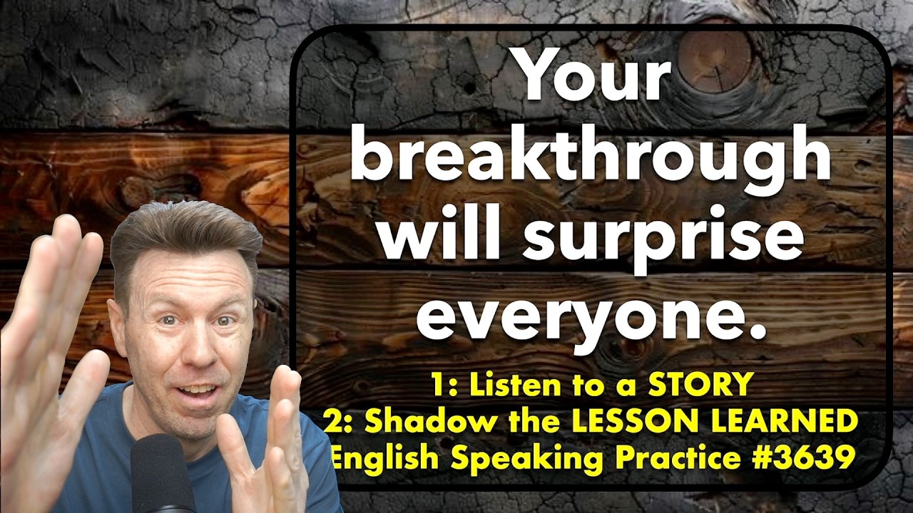 Easy English Listening + STORY SHADOWING: Speaking Practice