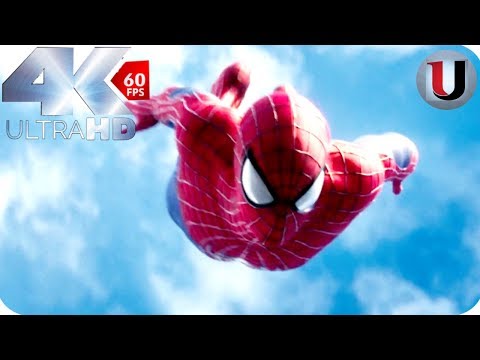 Petar Parker Free Fall - Amazing Spider-Man 2 Opening Scene - MOVIE CLIP (4K)