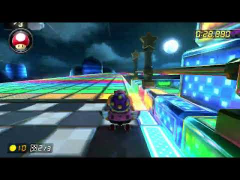 SNES Rainbow Road [150cc] - 1:26.286 - Vincent (Mario Kart 8 Deluxe World Record)