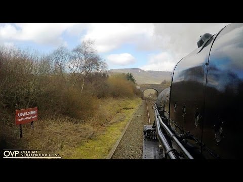 Steam Driver's Eye View - 45690 Leander on The Settle & Carlisle