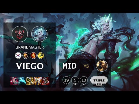 Viego Mid vs Akshan - KR Grandmaster Patch 11.15