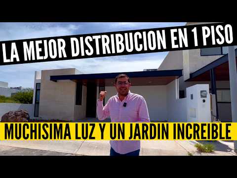 Diseño de CASA de un PISO muy bien distribuido