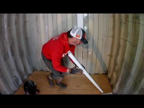 Starting to INSULATE and FRAME SHIPPING CONTAINER - insofast