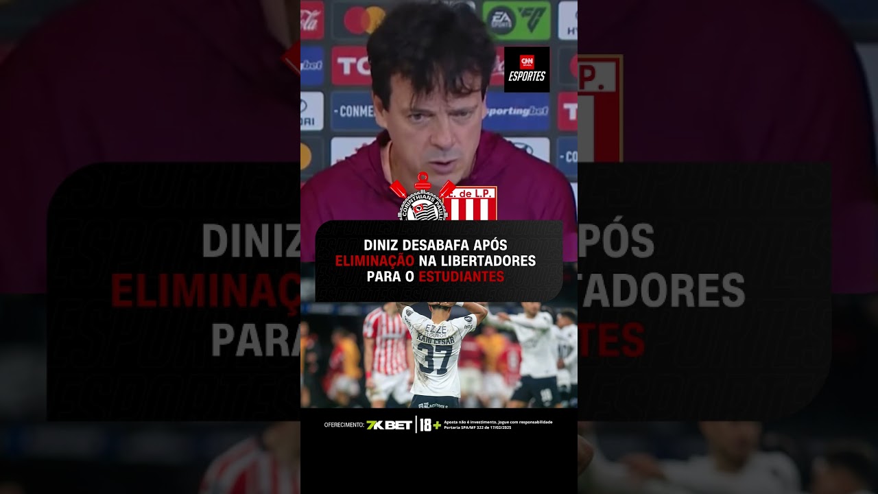 Diniz desabafa após eliminação na Libertadores para o Estudiantes| CNN ESPORTES