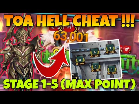 TOA HELL CHEAT !!! F2P TEAM STAGE 1 2 3 4 5 (MAX POINT) DECEMBER 2025 JANUARY 2026 SUMMONERS WAR