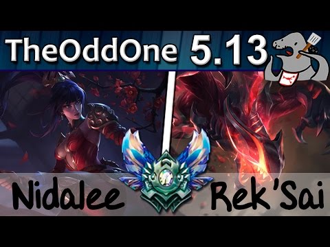 TheOddOne - Nidalee vs Rek'Sai - Jungle - Diamond S5 | 173