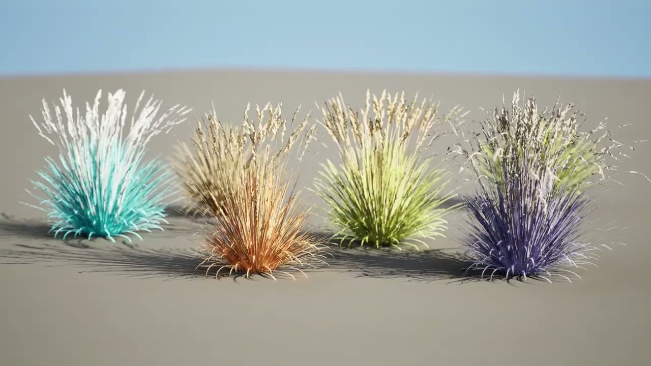 All-Season Blue Fescue 3D Model