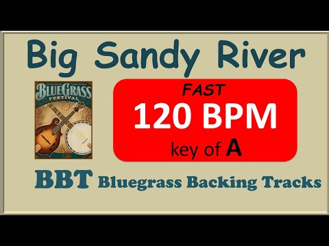 Big Sandy River bluegrass backing track 120 BPM