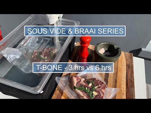 T-Bone Steak - Sous Vide Time Experiment