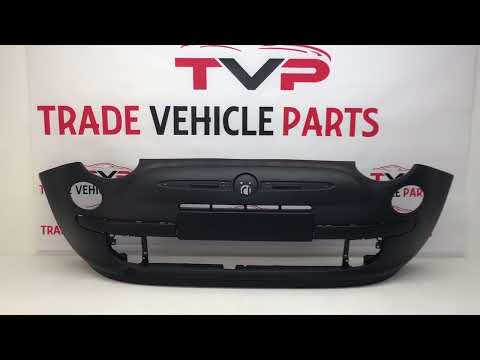 Fits Fiat 500 2008-2015 & 500C 2009-2014 Front Bumper Primed For Models With Chrome Mouldings No Pdc Or Washer Holes W/O Tow Eye Cover video