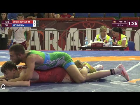 1/8 FS - 54 kg: M. MEHMED (BUL) df. M. BUDAI KOVACS (HUN) by VSU, 11-0