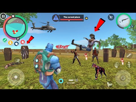 Rope Hero: Vice Town (Zombie Coffin in Cursed Place) Spawn a New The Cursed Place - Gameplay HD