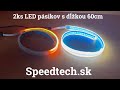 LED pásik - dynamické smerovky oranžové / pozičné svetla biele (60cm) - Video Youtube