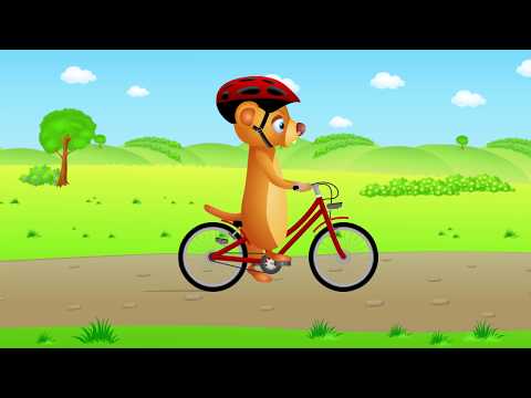 Zasady bezpieczeństwa na rowerze - bajki dla dzieci po polsku