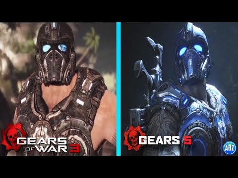 Gears of War CLAYTON CARMINE Evolution (Gears 3 to Gears 5)