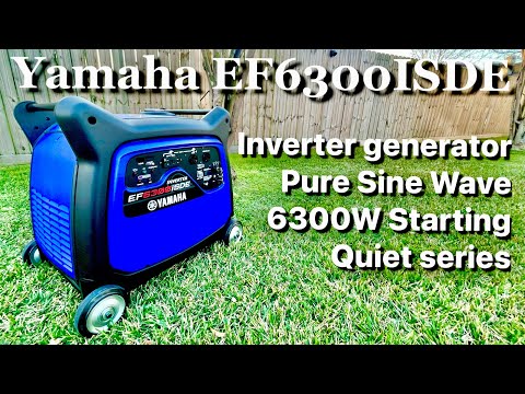 Yamaha EF6300ISDE 5500W/6300W 120/240V Electric Start Gas Inverter Generator With CO Sensor