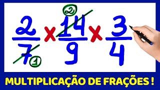 😱APRENDA A TÉCNICA DO CANCELAMENTO E MULTIPLICAÇÃO DE FRAÇÕES!!!