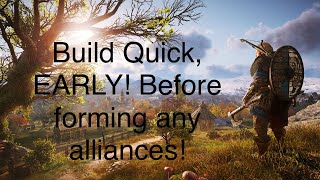 Assassins Creed Valhalla: pt 2- Build early before forming any alliances! #valhalla