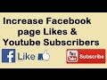 How to increase Facebook page likes and YouTube subscribers