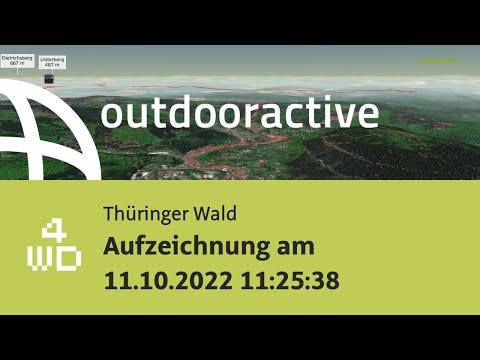 Offroad-Fahrt in den Deutschen Mittelgebirgen: Aufzeichnung am 11.10.2022 11:25:38