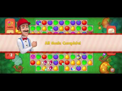 Gardenscapes Level 4009 (Red Level - Hard Level) NO BOOSTER