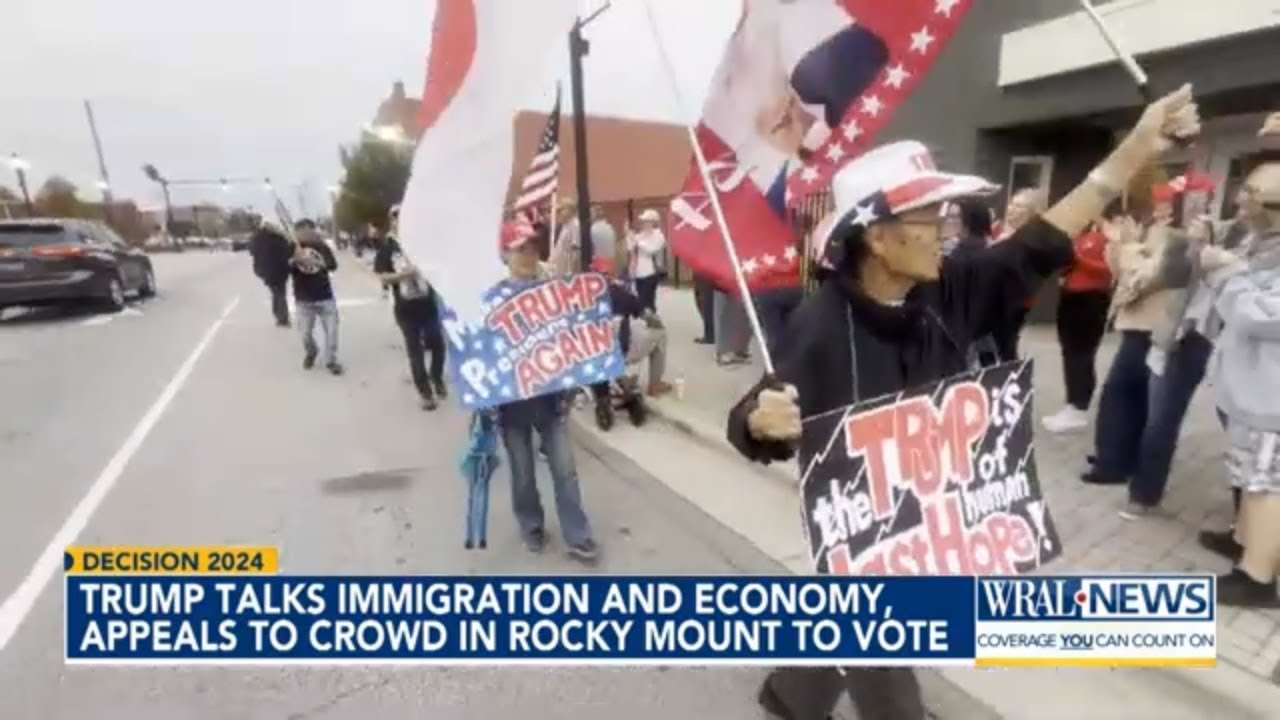 Trump Talks Immigration & Economy: Appeals to NC crowd to vote early