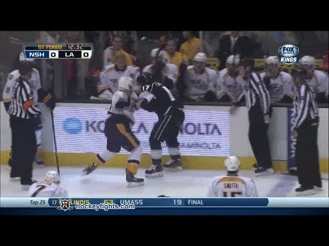 Rich Clune vs Daniel Carcillo Nov 2, 2013
