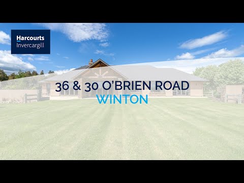 36 & 30 O'Brien Road, Winton, Southland, 5房, 3浴, 乡村别墅