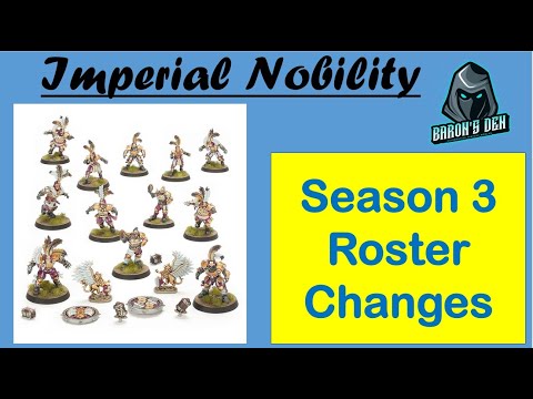 Blood Bowl Season 3 Imperial Nobility Roster Changes