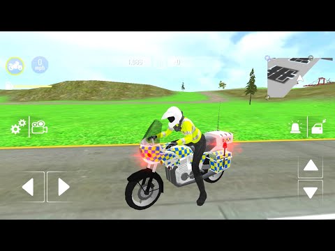 Police Car Driving motorbike Riding #1- police officer Chase Simulator