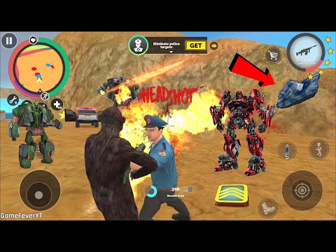Vegas Crime Simulator (Chipagi Monkey Fight Car Robot) Monkey Jumping Japang - Android Gameplay HD