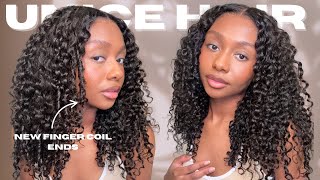 HIGHLY Recommend! 😍 | * NEW* Glueless Finger Coil Ends Wig Install | Ft. UNice Hair 