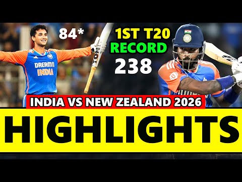 New Zealand Vs India 1st T20 Match Highlights 2026 | IND Vs NZ Highlights