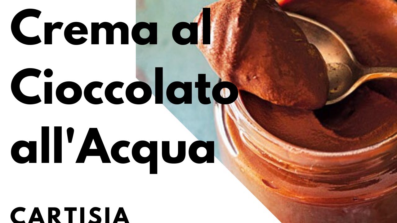 Crema al Cioccolato all' Acqua 2 Ingredienti