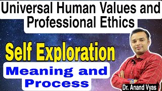 Self Exploration Meaning and Process | Universal Human Values and Professional Ethics | Unit 1 Part5