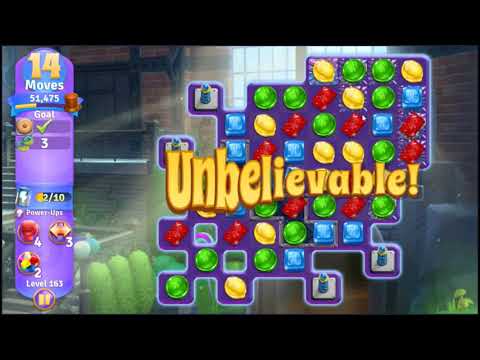 Willy Wonkas Sweet Adventure Level 163 - NO BOOSTERS 🍫 | SKILLGAMING ✔️